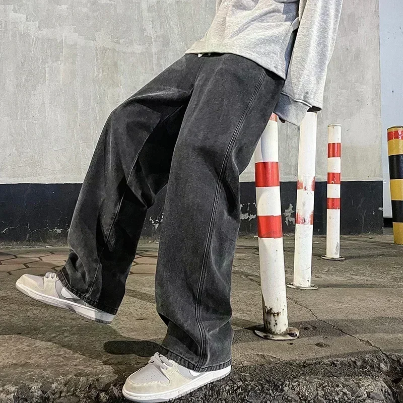 Good Streetwear Brand - Good Quality Streetwear Loose Jeans Men