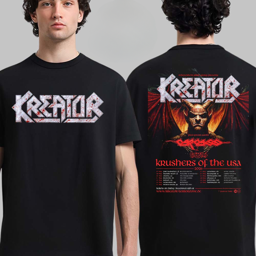 Y2k Kreator Cotton Band Shirt  - Streetwear Brand Y2K 评论和价格