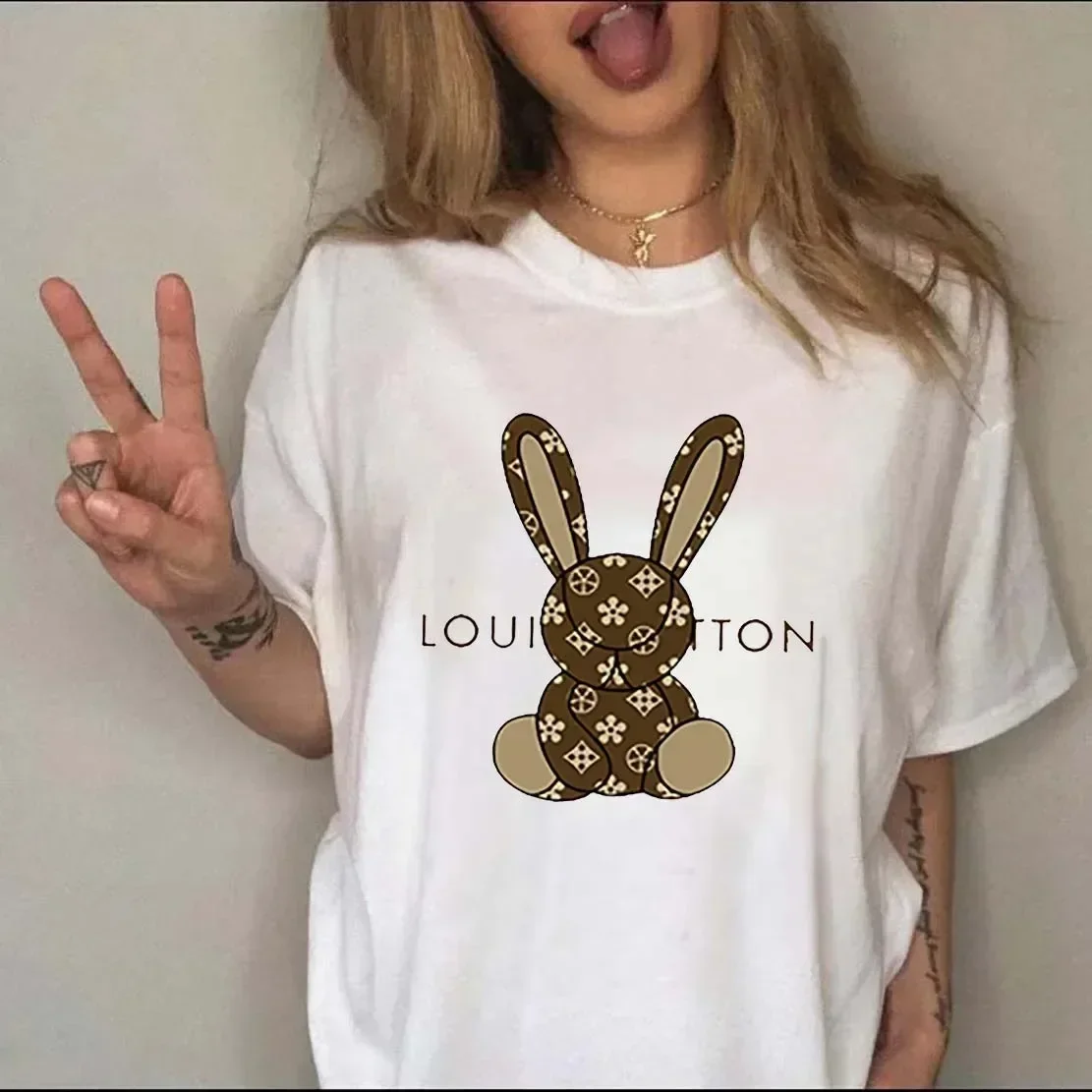 Luxury Brand Printed Women T-s - Streetwear Brand Y2K 评论和价格