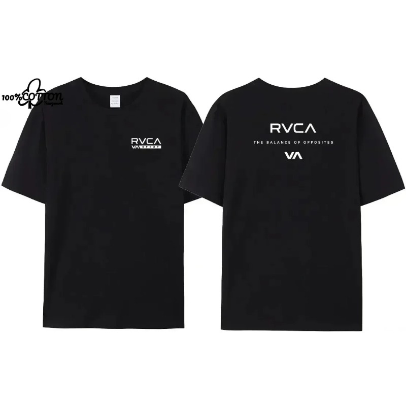 RVCA T Shirt Men Women Black T - Streetwear Brand Designs 评论和价格